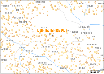 map of Gornji Garevci