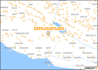 map of Gornji Gornjani
