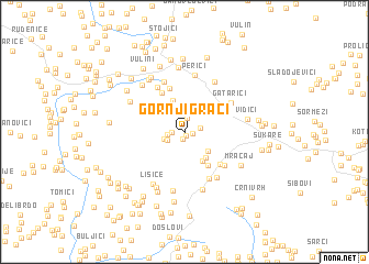 map of Gornji Graci