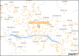 map of Gornji Gradac