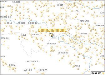 map of Gornji Gradac