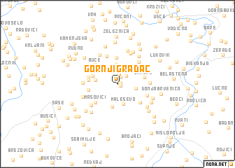 map of Gornji Gradac