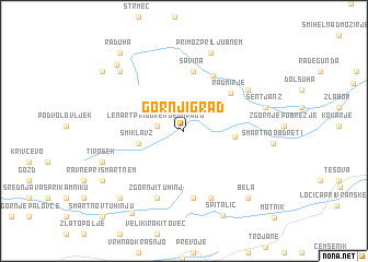 map of Gornji Grad