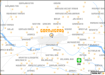 map of Gornji Grad
