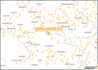 map of Gornji Hercezi