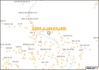 map of Gornji Jasenjani