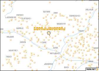 map of Gornji Javoranj