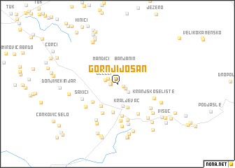 map of Gornji Jošan