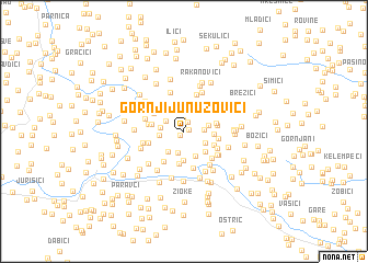 map of Gornji Junuzovići