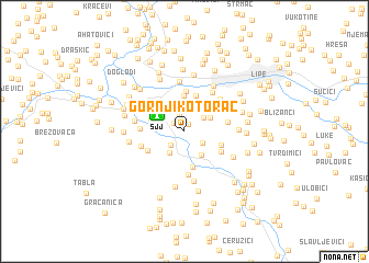 map of Gornji Kotorac