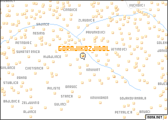 map of Gornji Kozji Dol