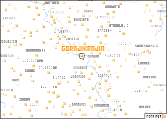 map of Gornji Krnjin