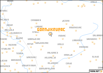 map of Gornji Krupac