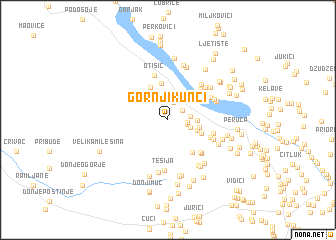 map of Gornji Kunci