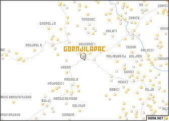 map of Gornji Lapac