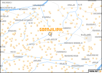 map of Gornji Lipik