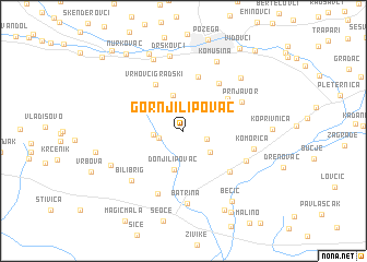 map of Gornji Lipovac