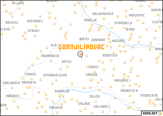 map of Gornji Lipovac