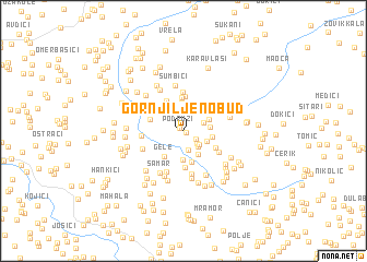 map of Gornji Ljenobud