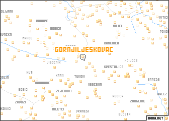 map of Gornji Ljeskovac