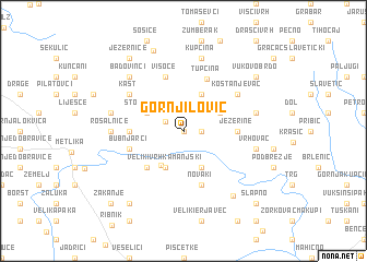 map of Gornji Lović