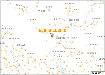 map of Gornji Loznik