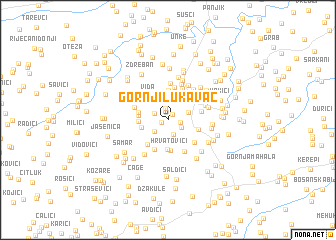 map of Gornji Lukavac