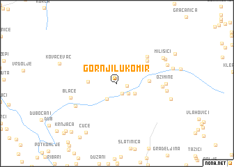 map of Gornji Lukomir