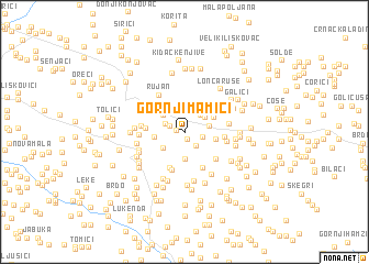 map of Gornji Mamići