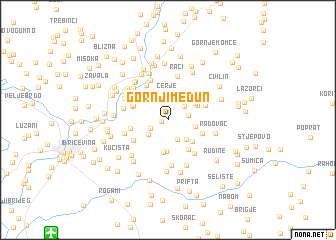 map of Gornji Medun