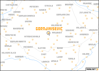 map of Gornji Mišević