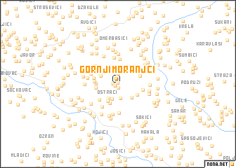 map of Gornji Moranjci