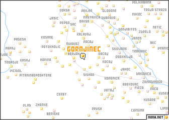 map of Gornji Nec