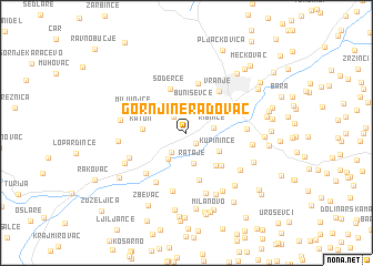 map of Gornji Neradovac