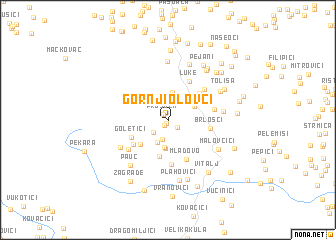 map of Gornji Olovci