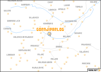 map of Gornji Parlog