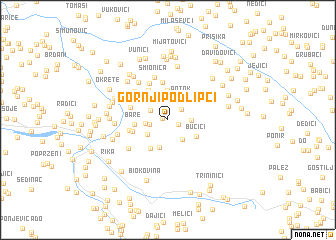 map of Gornji Podlipci