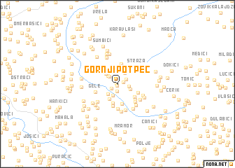 map of Gornji Potpeć