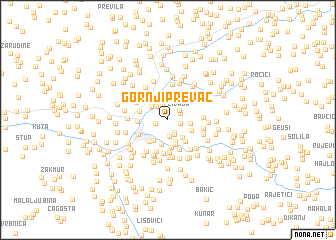 map of Gornji Prevač