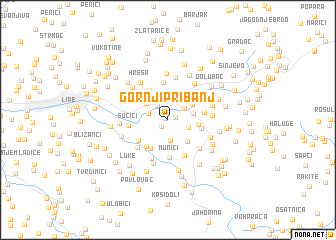 map of Gornji Pribanj