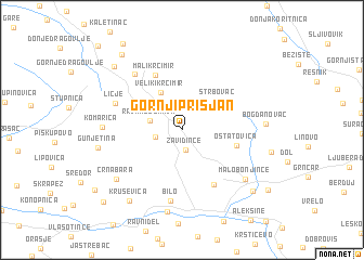 map of Gornji Prisjan