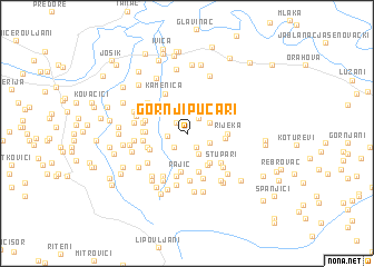 map of Gornji Pucari