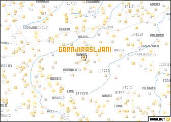 map of Gornji Rašljani