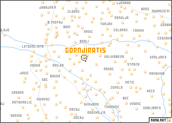 map of Gornji Ratiš