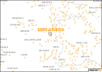 map of Gornji Ribnik