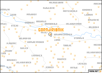 map of Gornji Ribnik