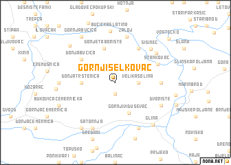 map of Gornji Selkovac