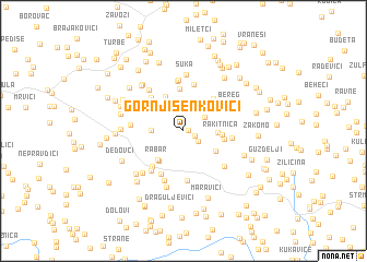 map of Gornji Šenkovići