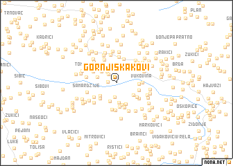 map of Gornji Skakovi