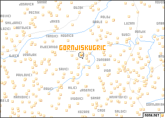 map of Gornji Skugrić